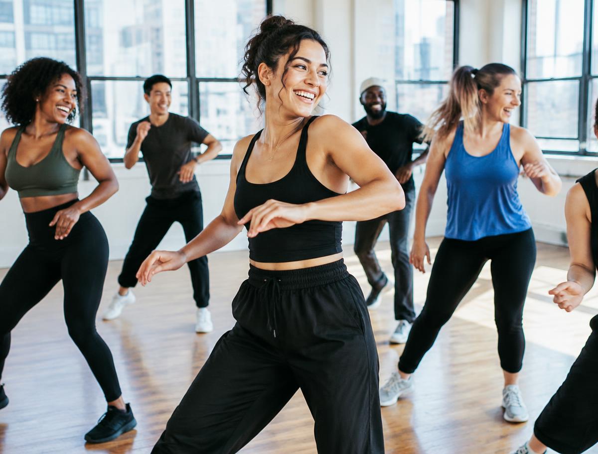 A dance class in Manhattan